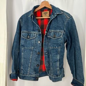 Vintage Gap flannel lined denim jacket